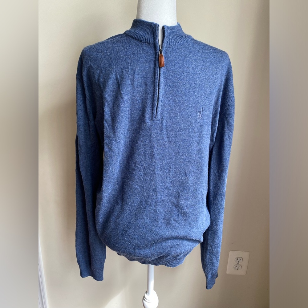 johnnie-O 100% Merino Wool Quarter Zip Pullover